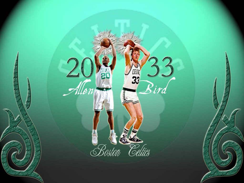 Larry Bird and Ray Allen Celtics Wallpapers