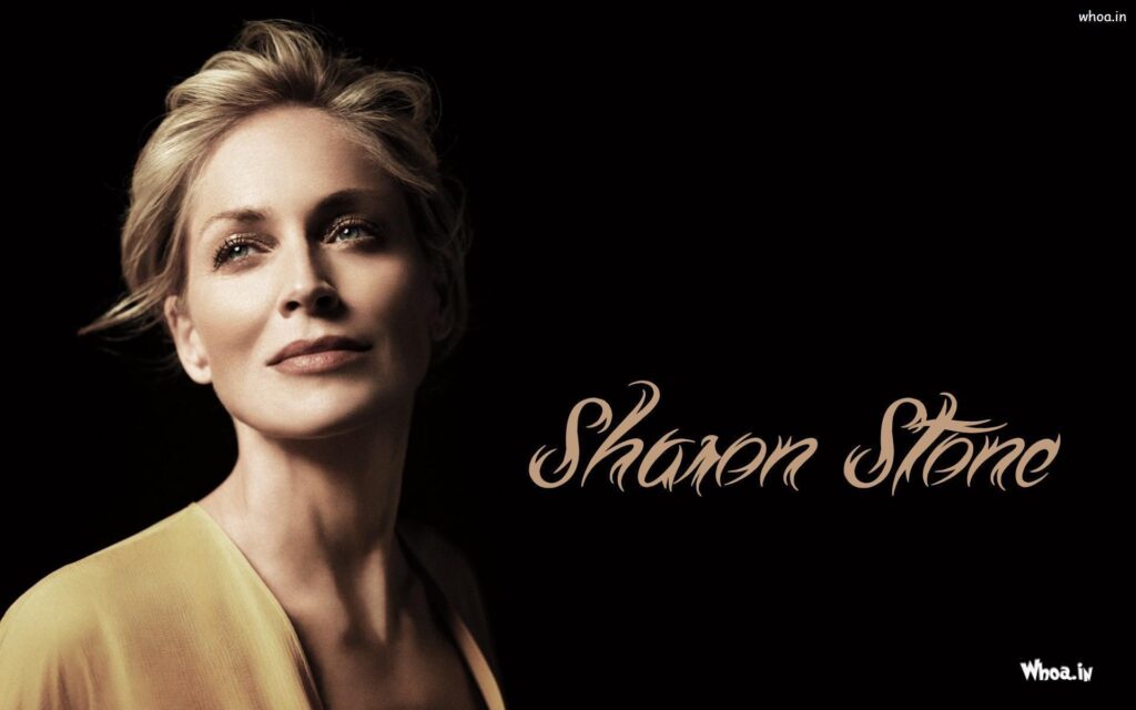 Sharon Stone Face Close Up Wallpapers HD