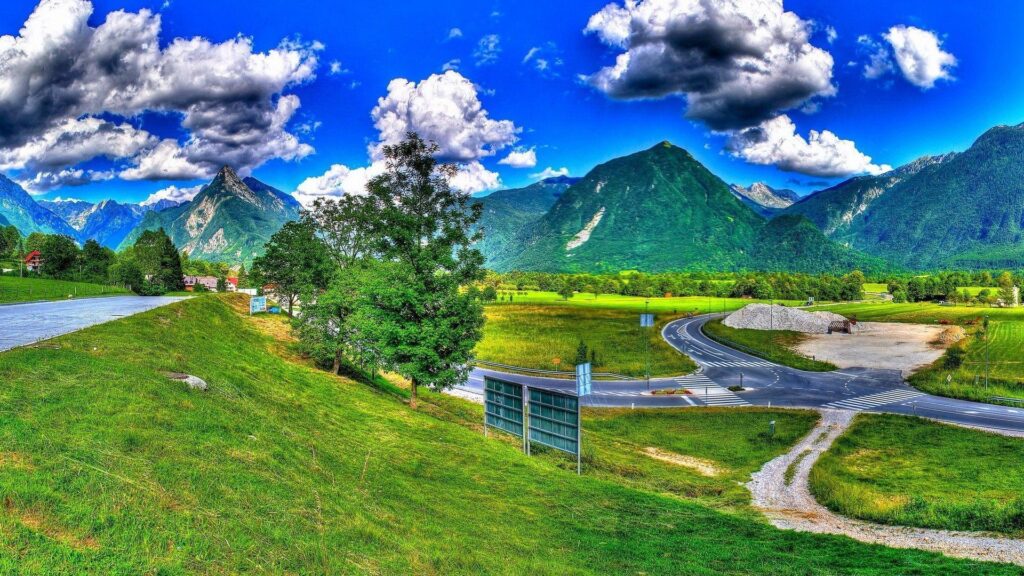 Bovec Town in Slovenia Europe Country Nature 2K Wallpapers