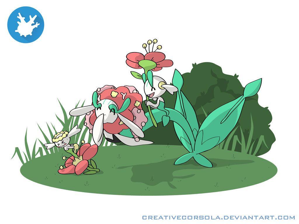 Florges family by CreativeCorsola