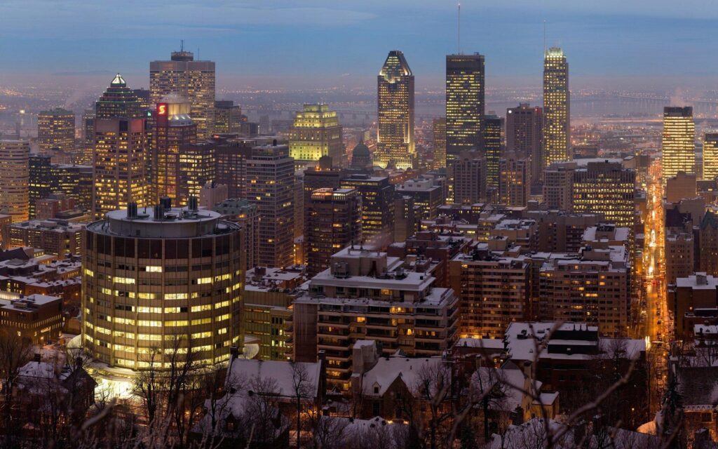 Montreal Twilight Panorama 2K Wallpapers