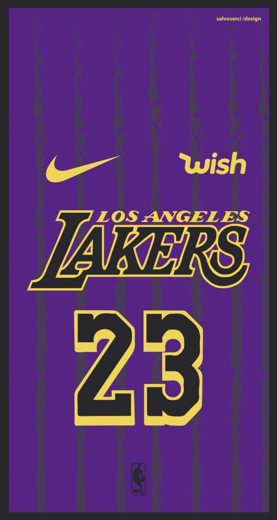 LOS ANGELES LAKERS NBA LeBron James Vector Shirt Nike City Edition