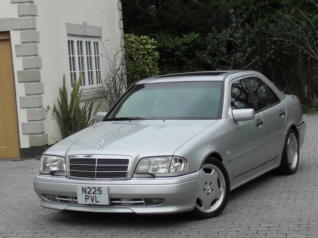 Used Brilliant Silver Met with Black Leather Mercedes C AMG For