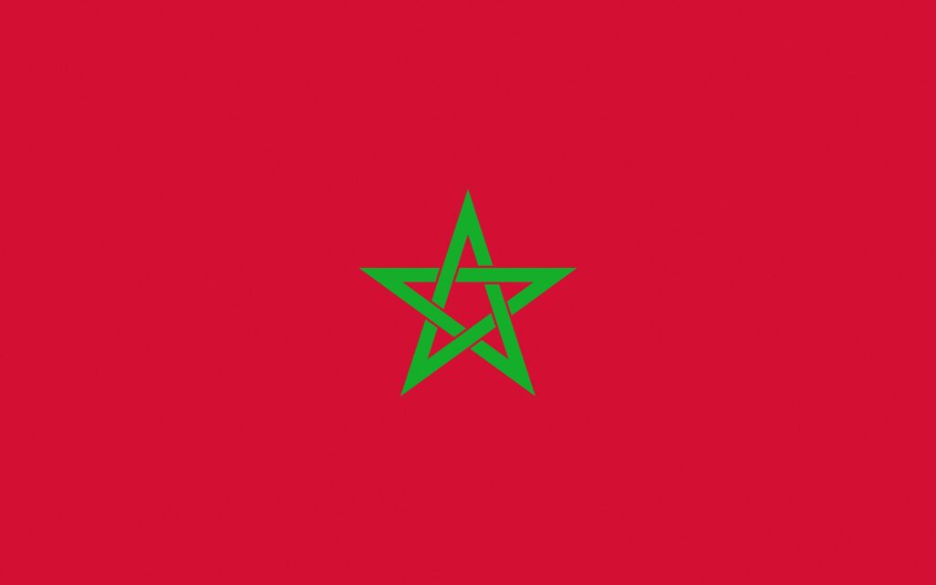 Wallpaper Morocco Flag