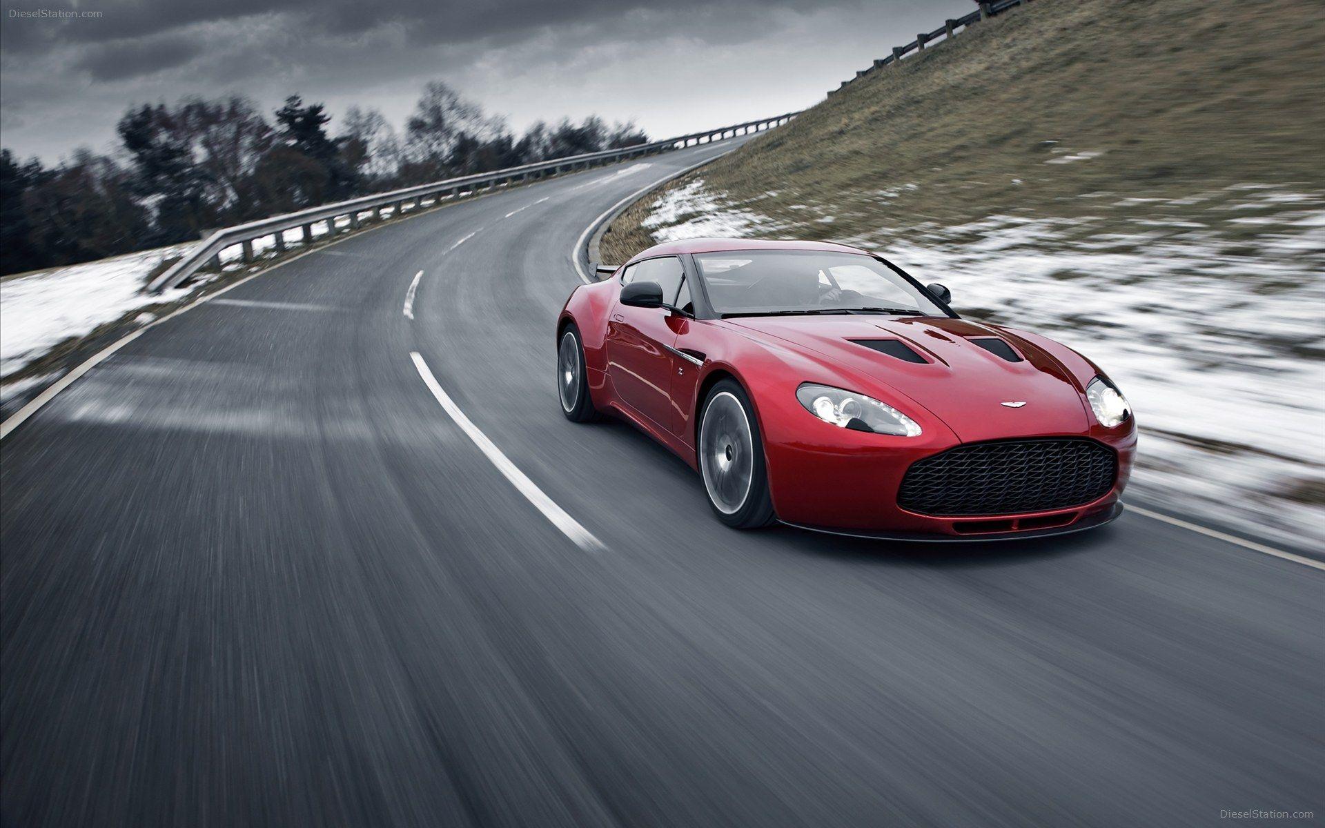 Aston Martin Vanquish Zagato red supercar wallpapers