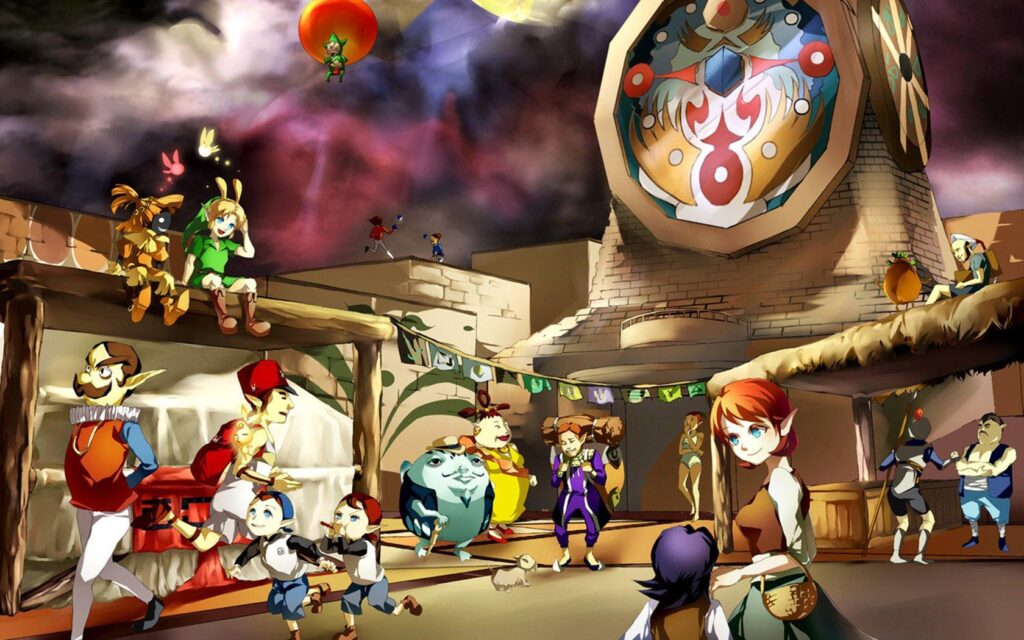 Video games Link The Legend of Zelda Majoras Mask clocktowers