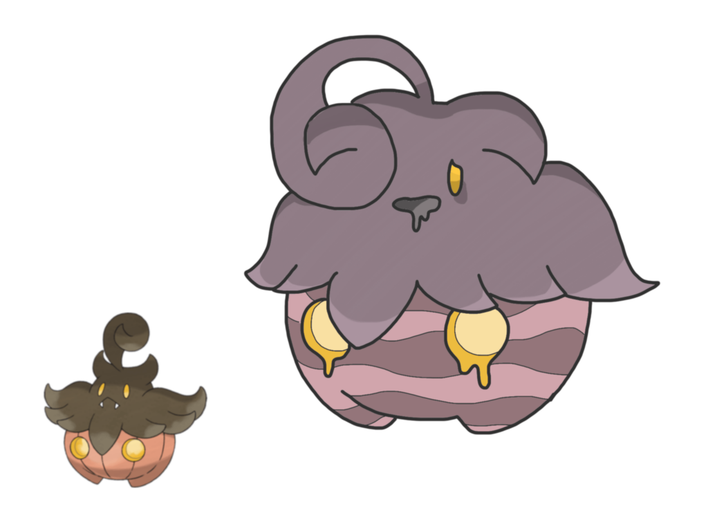 I made a Pumpkaboo variant based on a Pumpkaboo breeding with a