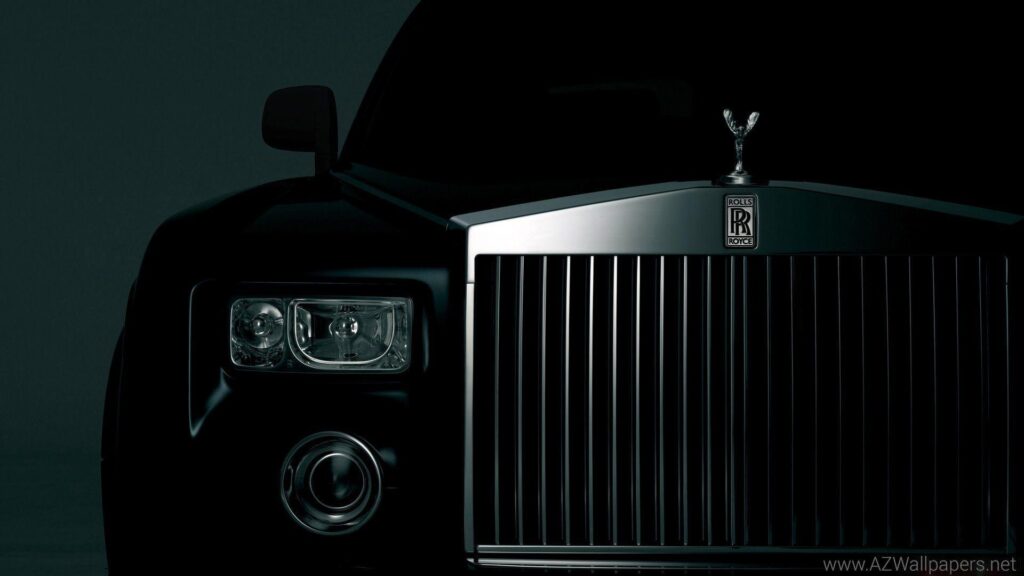 Company Logo, Rolls Royce Phantom, Black, Wallpapers Desktop