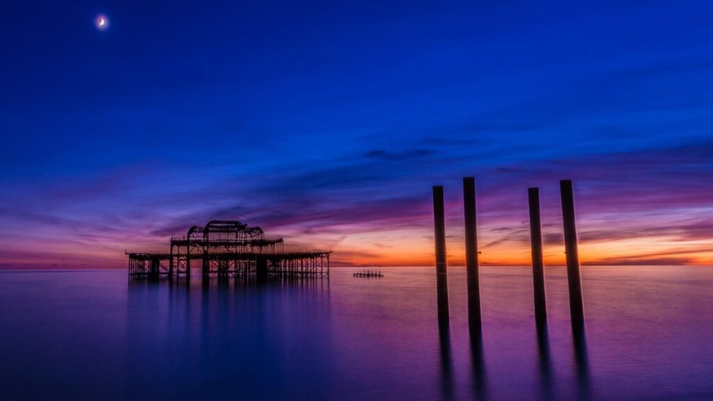 Landscapes nature pier brighton wallpapers