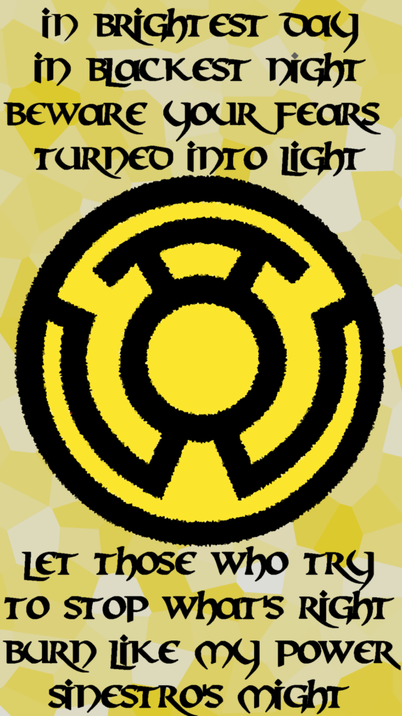 PHONE WALL OC Sinestro Corps Wallpapers
