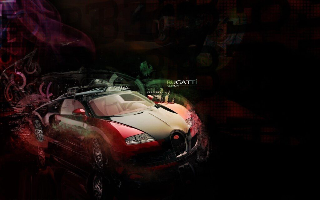Bugatti Veyron Supercar Red Exclusive 2K Wallpapers