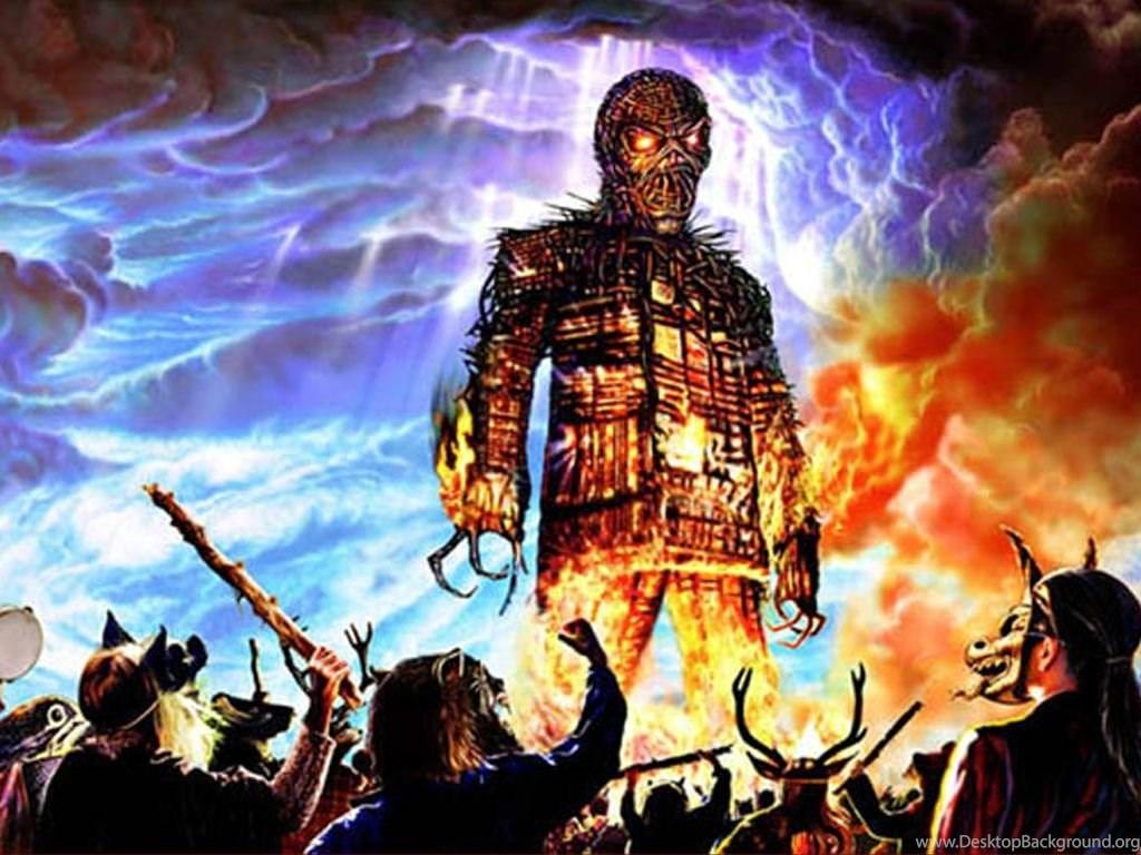 The Wicker Man Burning Man 2K Astounding Wallpapers Free HD