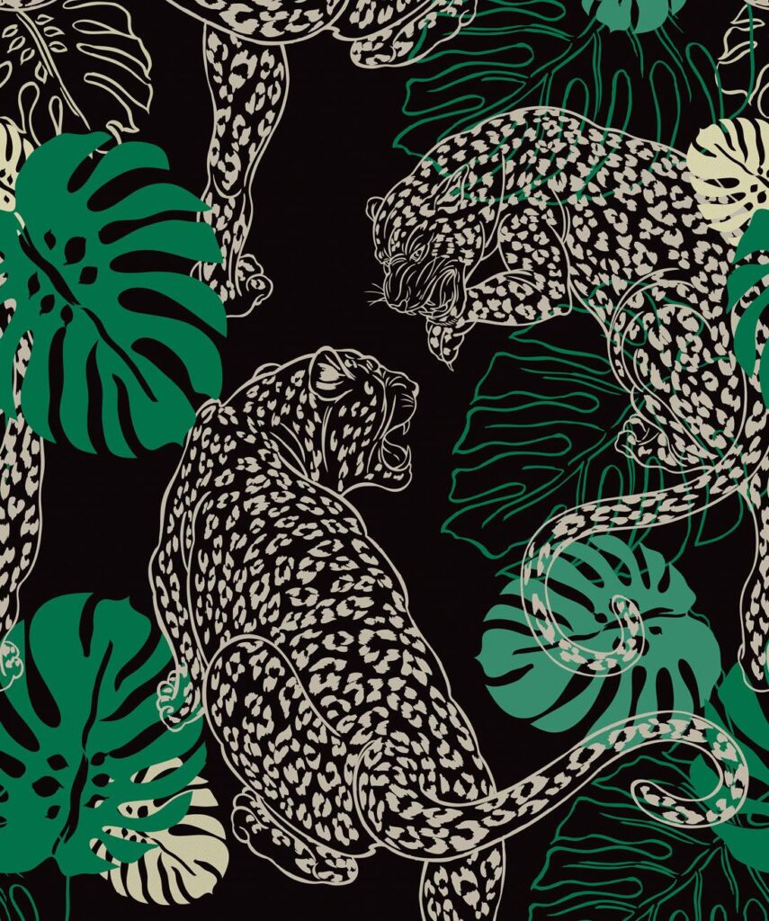 Leopard, Stunning Art Deco Inspired Wallpapers • Milton & King