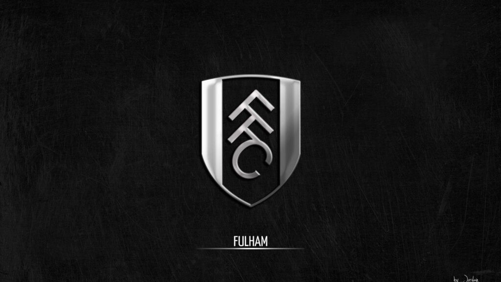 Cool Black And Silver Wallpapers Of Fulham FC’s Logo