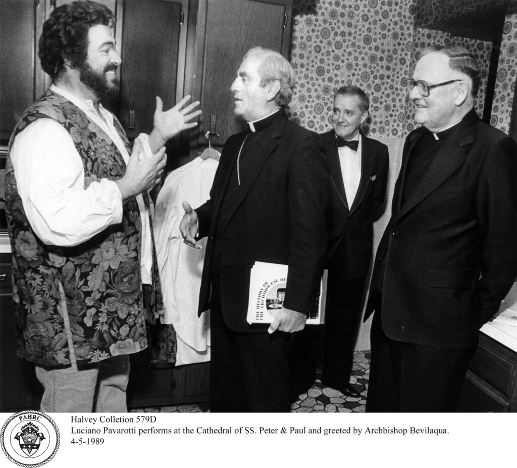 Luciano Pavarotti at Cathedral – Catholic Historical Research Center