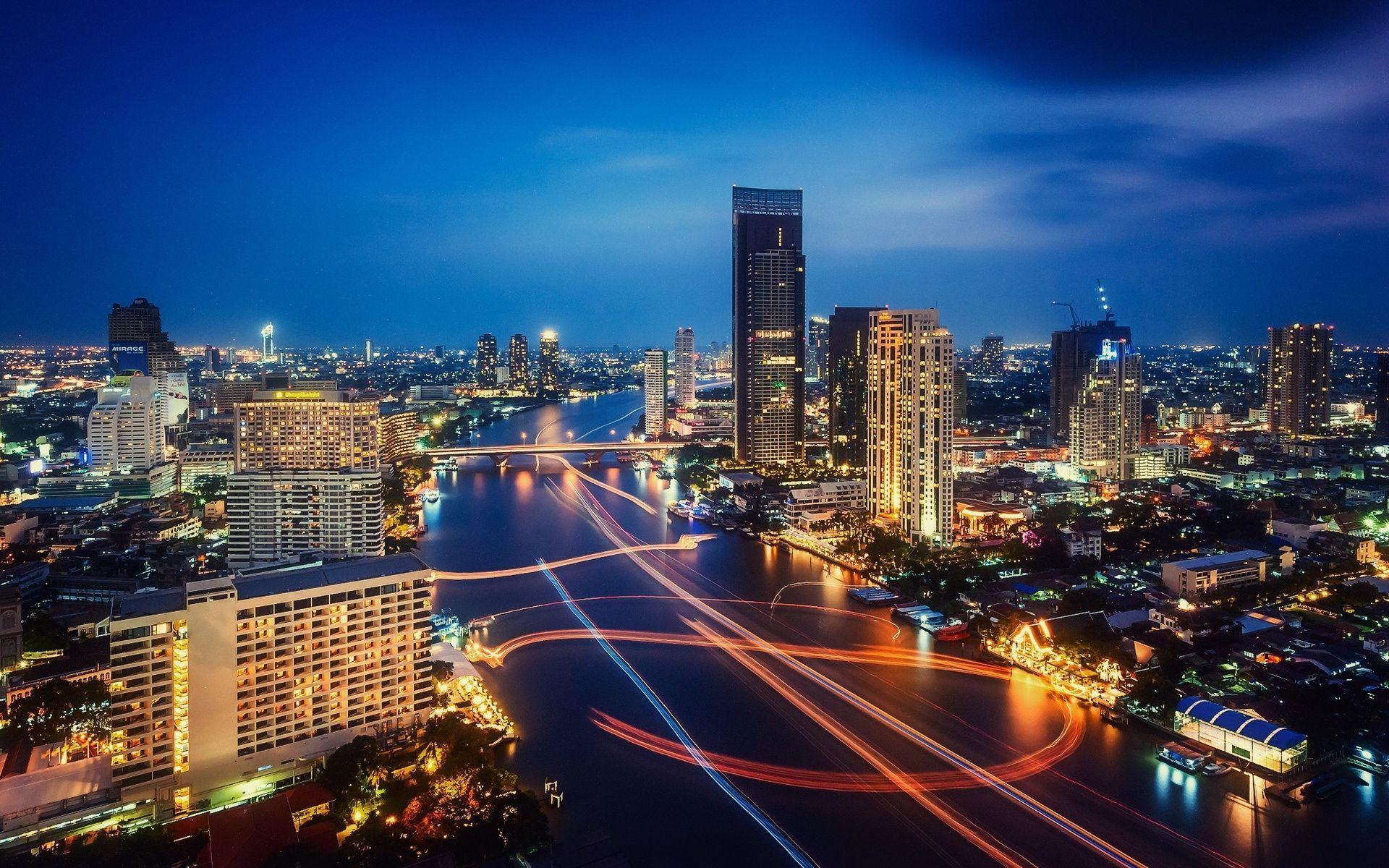 Desk 4K Backgrounds Bangkok at Night – Bangkok Hotels