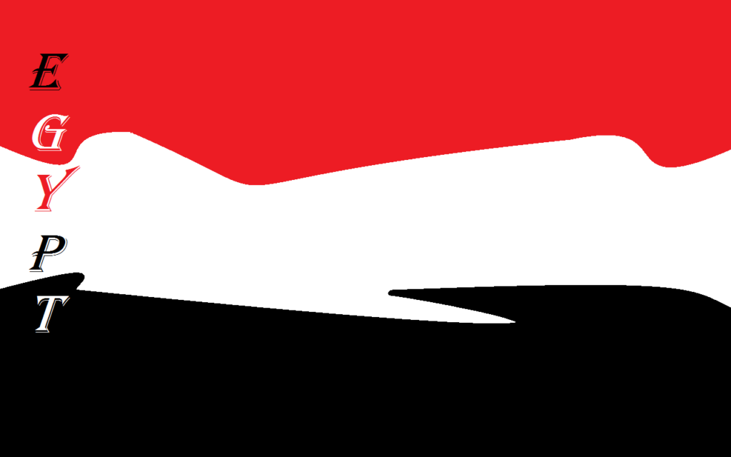 Egypt flag simple by AhmedAbdalaa