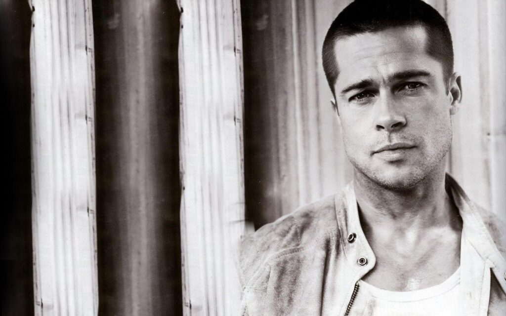 Black White Brad Pitt Wallpapers Android Wallpapers