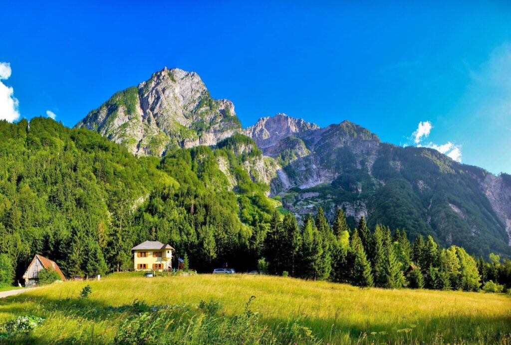 Wallpapers Slovenia, Mountains, Lodges, Expensive, Clearly, Shadows