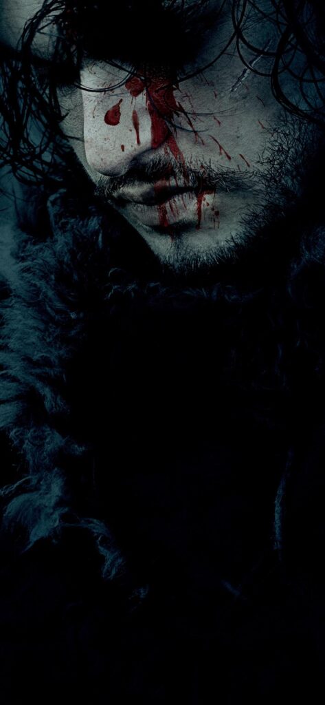 Game of Thrones, face, blood iPhone XS|X wallpapers