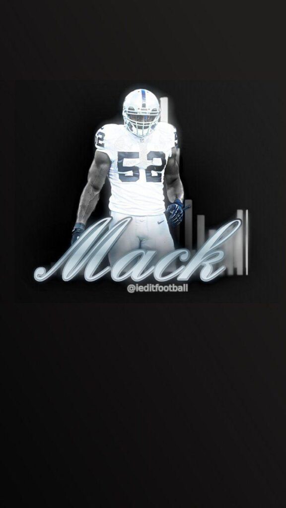 Raiders Khalil Mack iPhone|Android Wallpapers by ieditfootball on