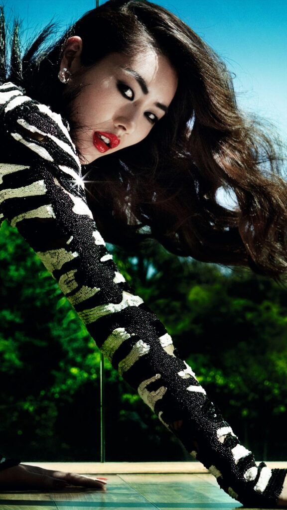Wallpapers Liu Wen, 4K Fashion Models , model, brunette, red