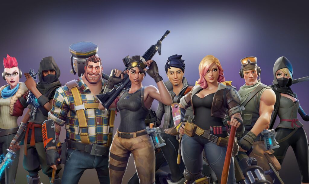 Download wallpapers all characters, video game, fortnite