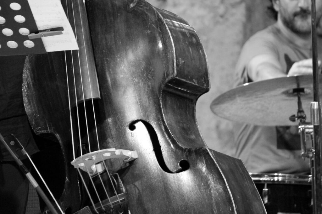 Brown double bass free Wallpaper