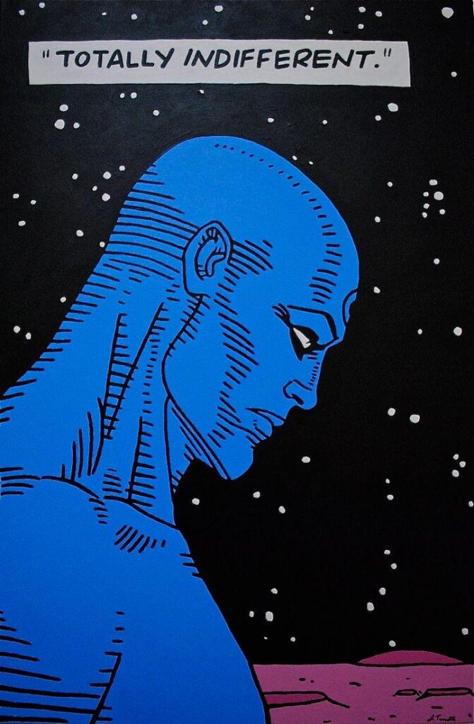 Dr Manhattan Watchmen favorite character, maybe my favorite of all