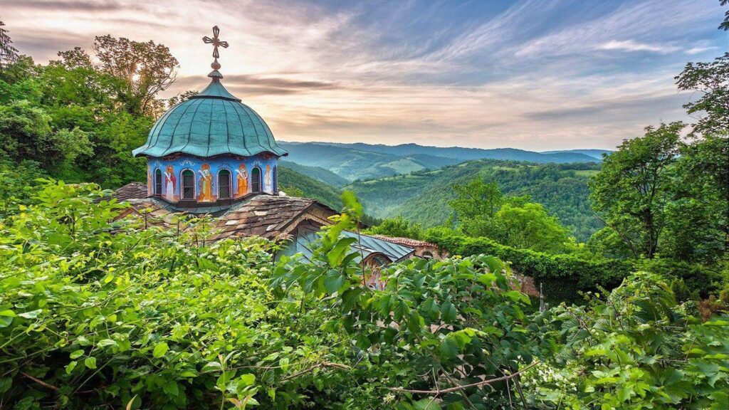 Sokolski Monastery Bulgaria Church Forest 2K Wallpapers