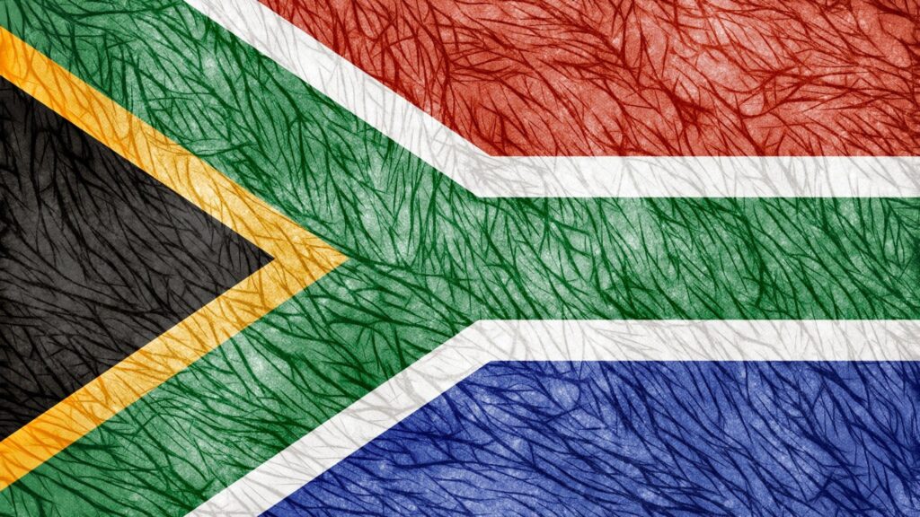 Download Wallpapers Flag, South africa, Texture Mac iMac