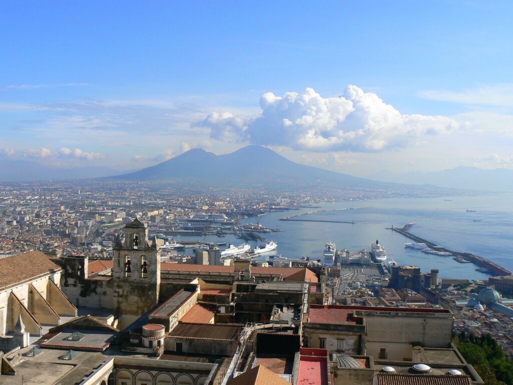 Clouds over the city of Naples, Italy wallpapers and Wallpaper