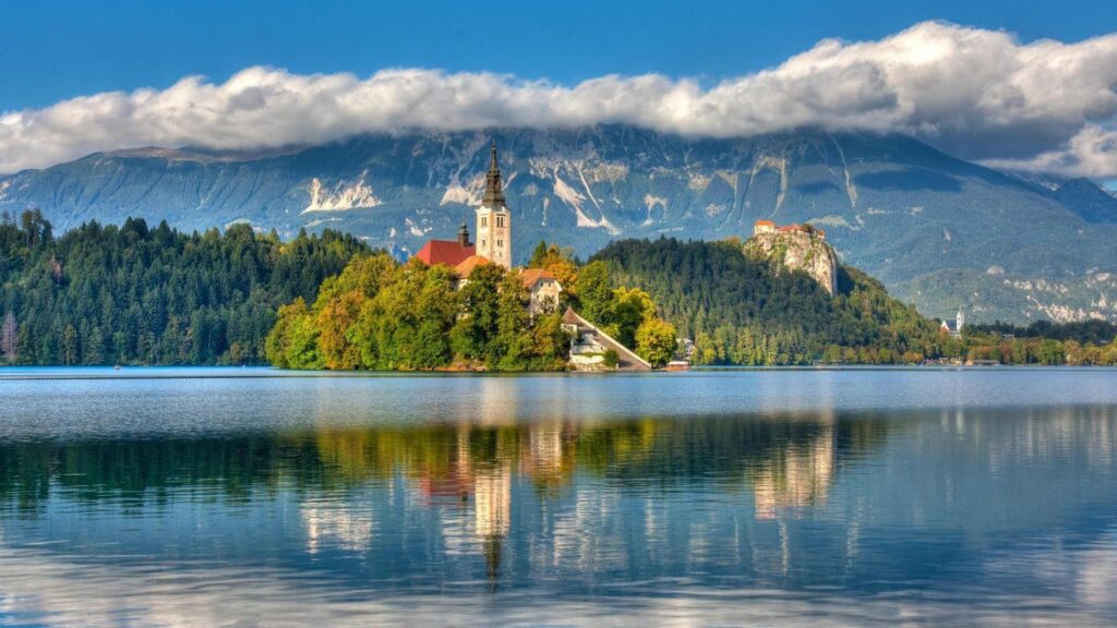 Bled Tag wallpapers Slovenia Nature Sea Church Bled 2K Pictures