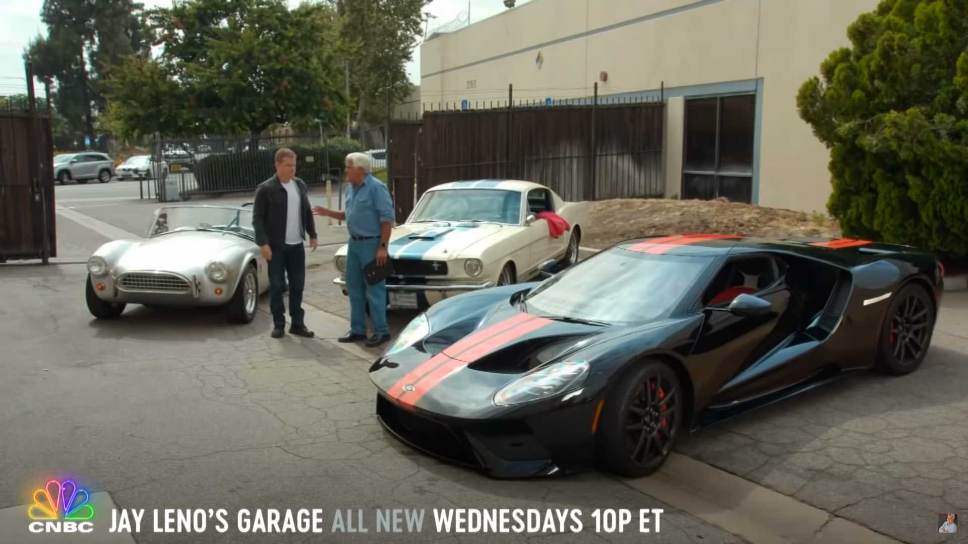 Matt Damon Visits Jay Leno’s Garage To Talk Ford V Ferrari