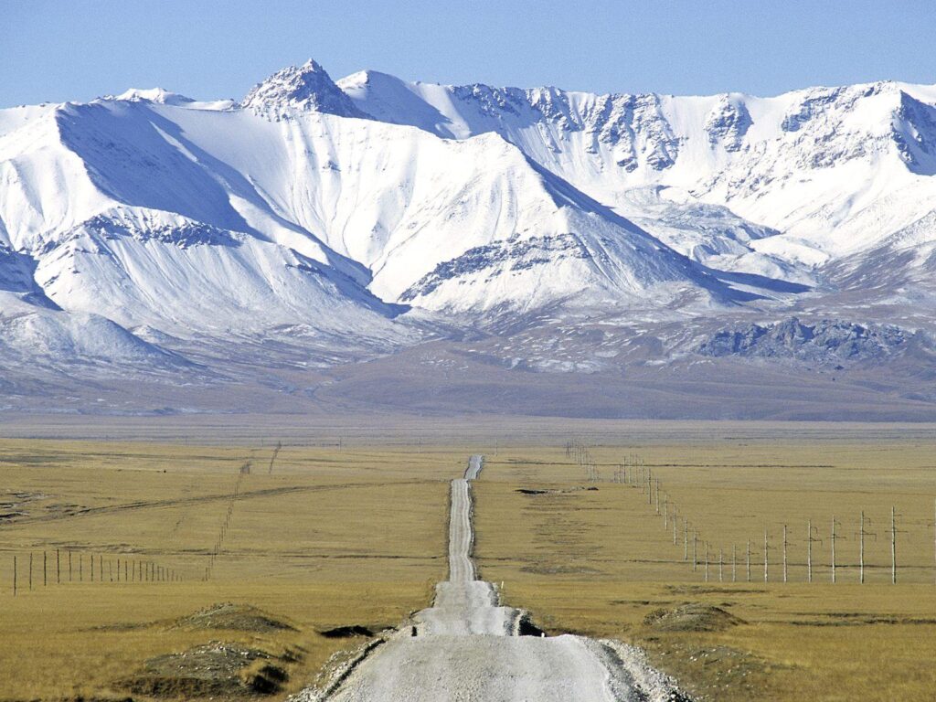 Nature Lonely Road, Kyrgyzstan, picture nr