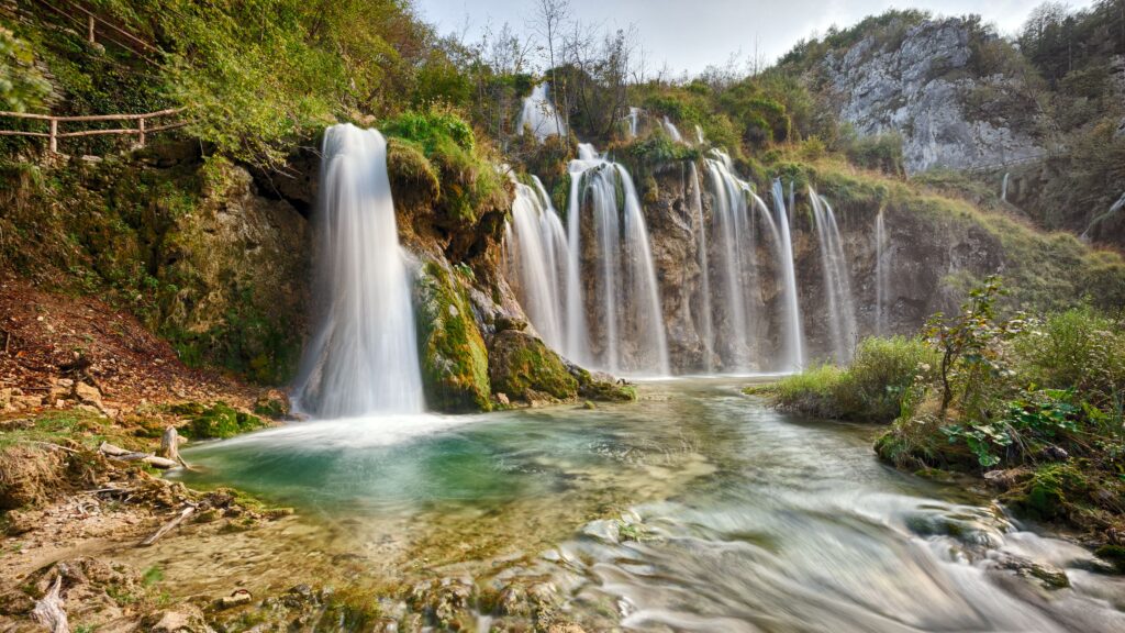 Nature Landscapes Plitvice Lakes National Park Water Waterfalls