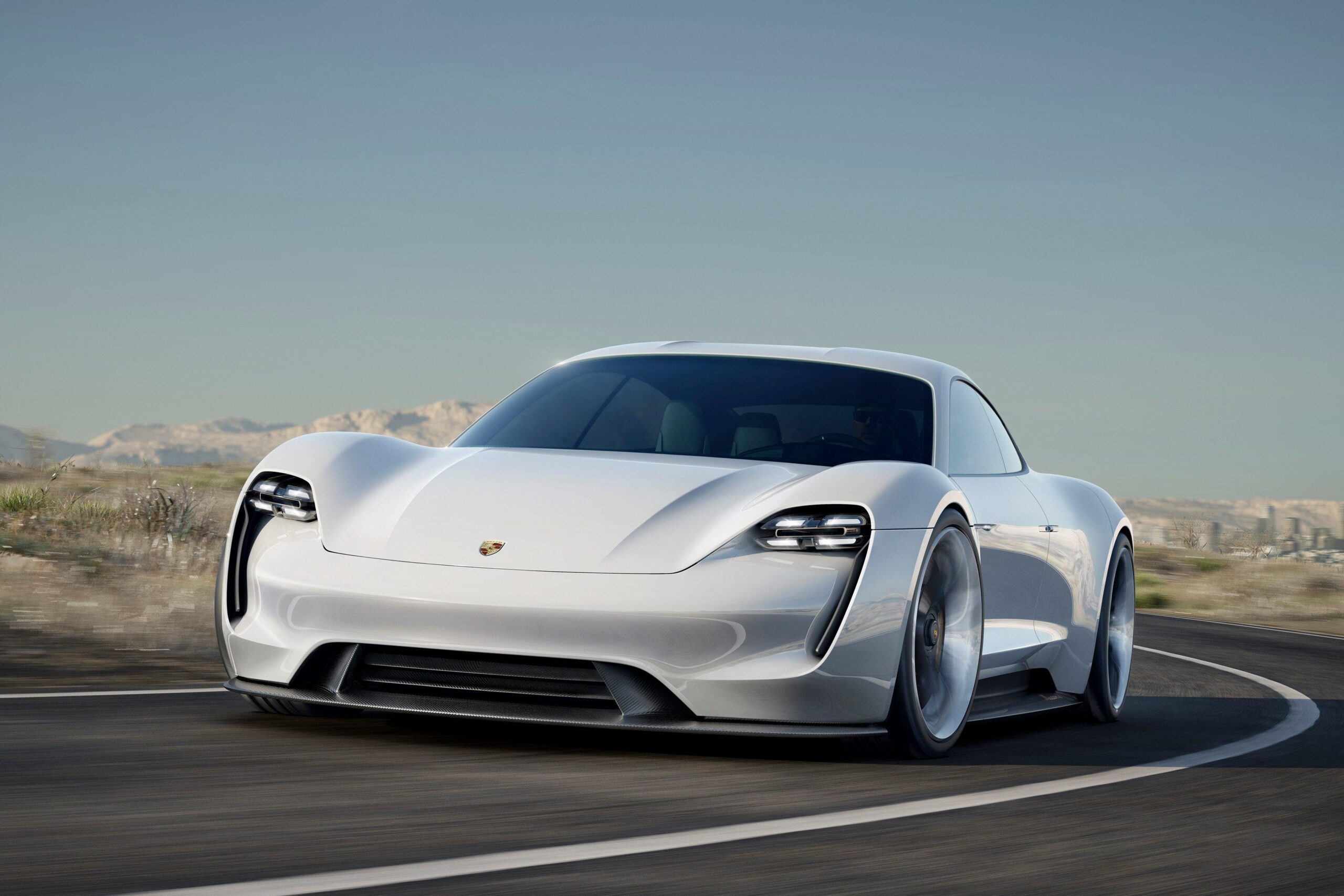 Porsche releases first teaser Wallpaper of new Taycan