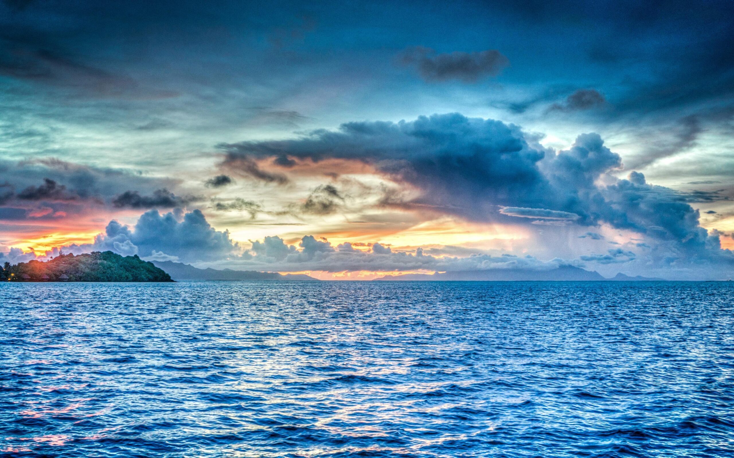 Bora Bora French Polynesia Sunset Ocean Pacific Macbook