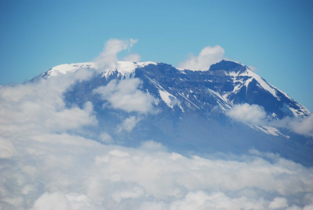 Mount Kilimanjaro and Clouds Wallpapers