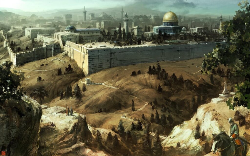 Assassins Creed Jerusalem iPhone wallpapers for free