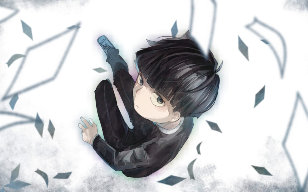 Download wallpapers Shigeo Kageyama, k, Mob, manga, White T