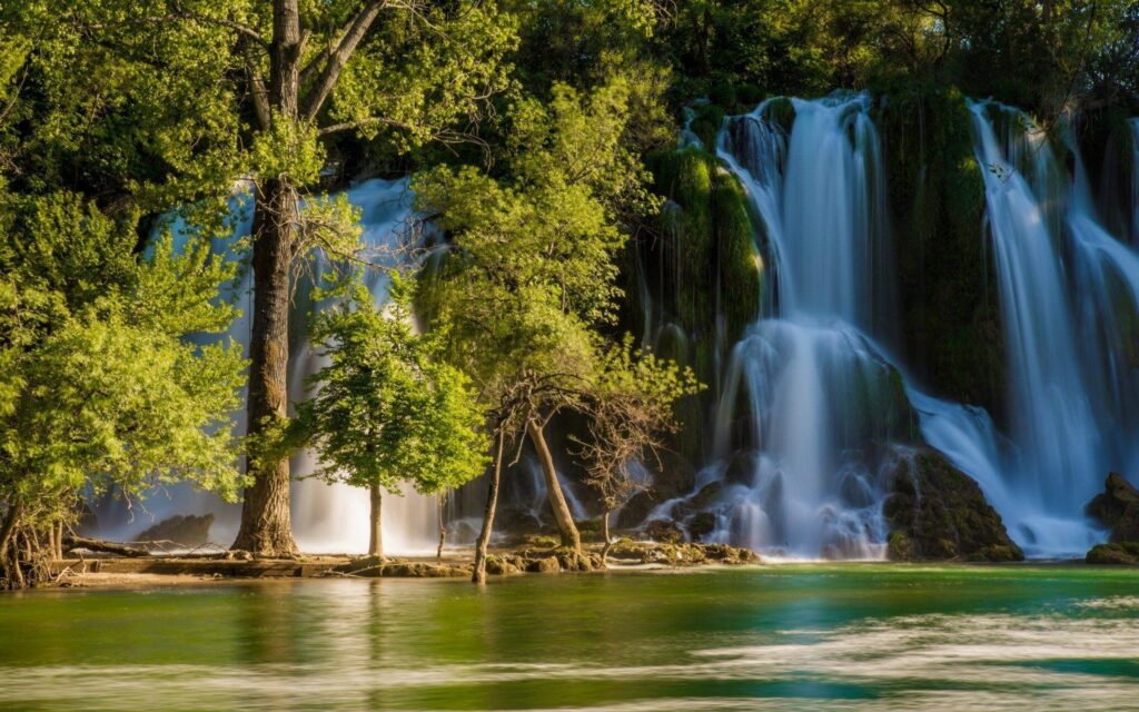 Kravice falls trebižat river bosnia and herzegovina bosnia and