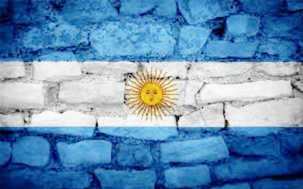 Argentina Flag Desk 4K Wallpapers