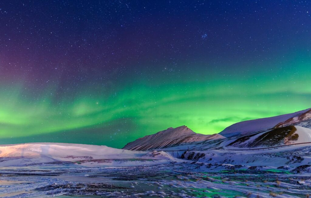 Wallpapers Norway, Svalbard, aurora borealis Wallpaper for desktop