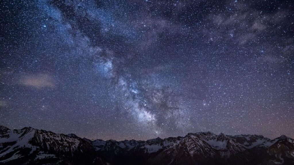 Download wallpapers mountains, night, sky, stars hd, hdv