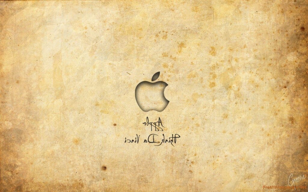 Leonardo Da Vinci think apple wallpapers
