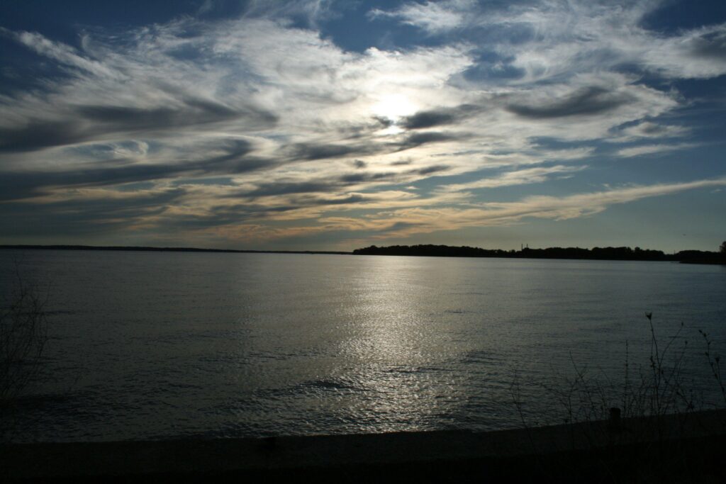 Sky Sunset North Point State Park Maryland Water Beach Clouds Sky