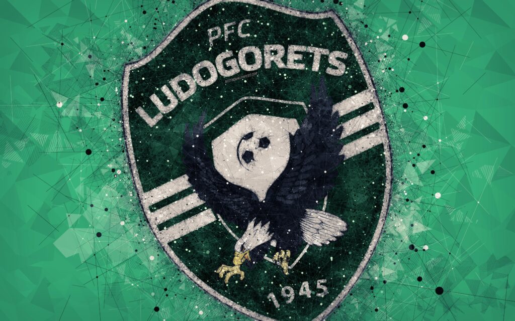 Download wallpapers FC Ludogorets, k, geometric art, logo