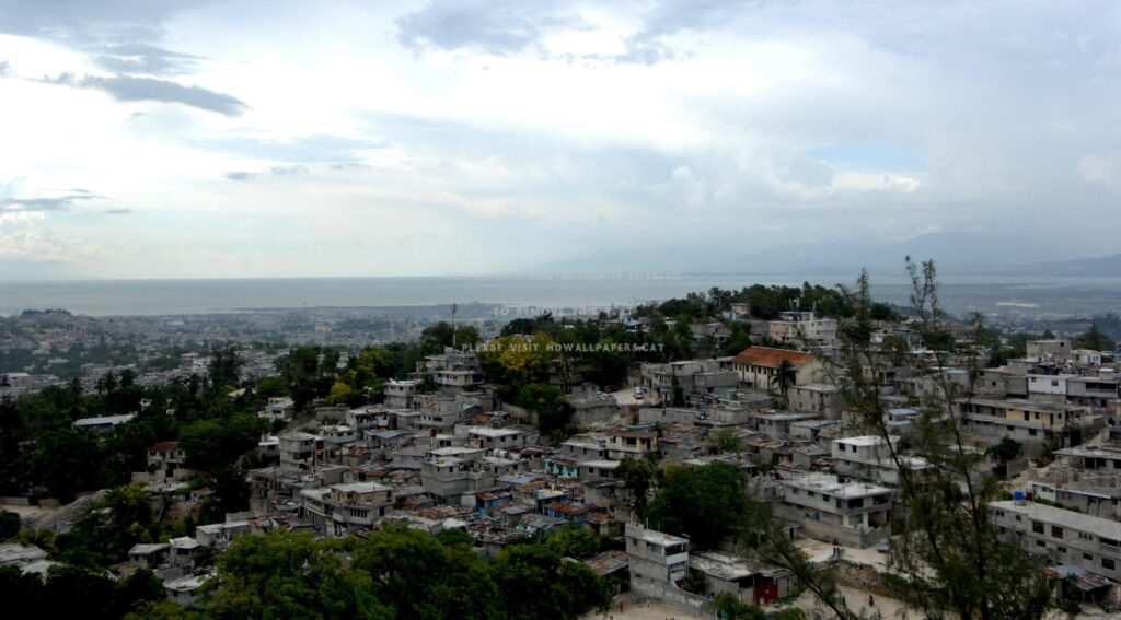 Port au prince houses haiti city