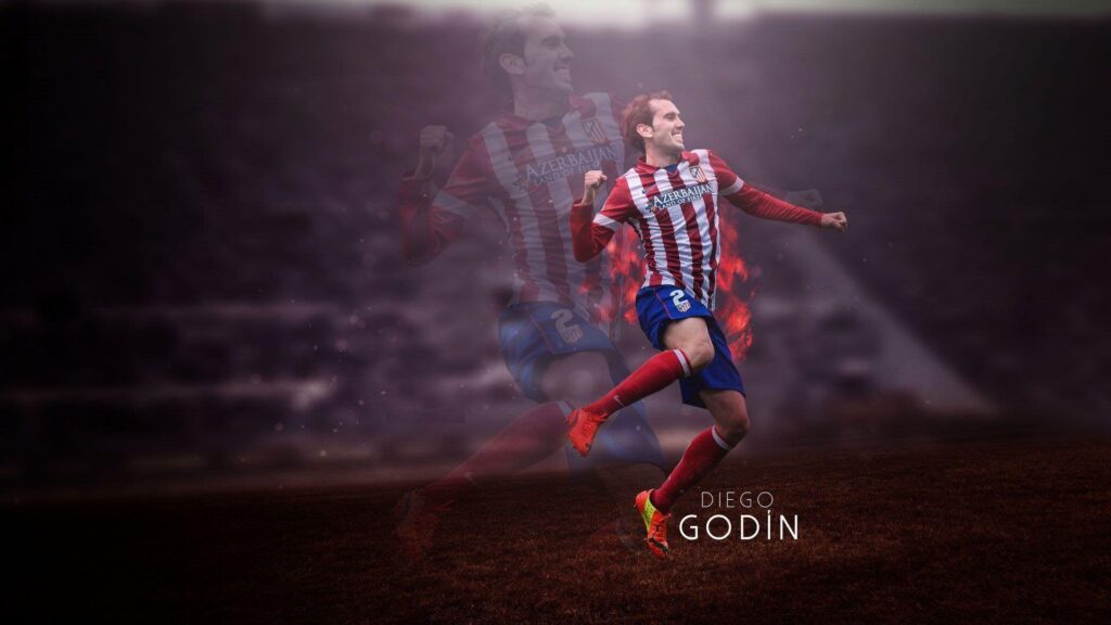Download wallpapers Diego Godin, Atletico Madrid, Football, Spain